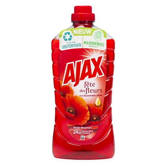 Ajax limpador multiuso flor vermelha - 1 litro -