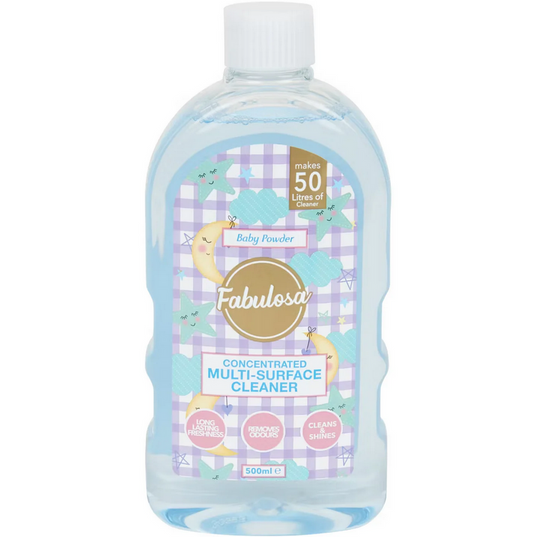 Fabulosa Detergent Concentrat pentru Suprafețe Multiple - Pudră pentru Bebeluși 500ml