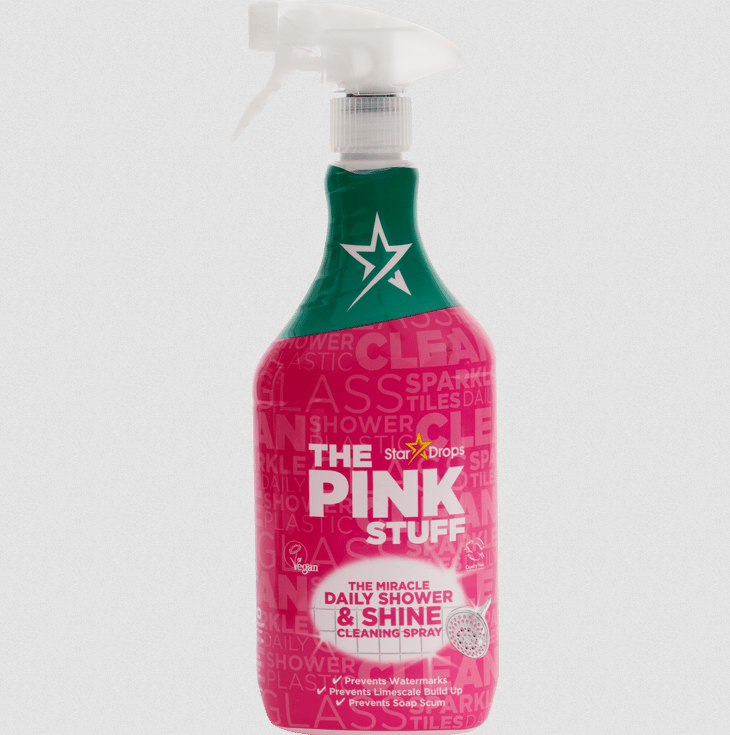 Naujas The Pink Stuff Stebuklingas kasdienis dušo ir blizgesio valymo purškiklis 850ml - Ribota leidimo versija