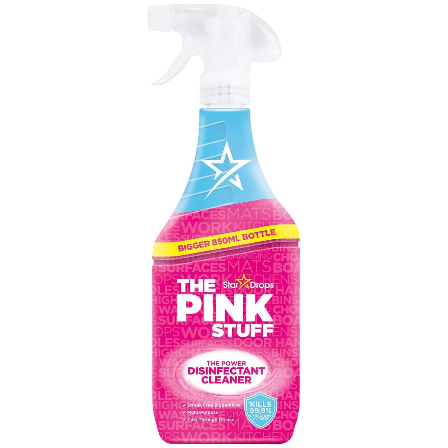 Pink Stuff Power Disinfectant Cleaner - Všeobecný čistič na dlaždice a sanitární zařízení - 850ml