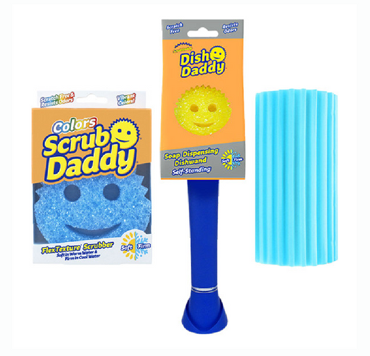 Zářící čisticí sada | Scrub Daddy | Modrá