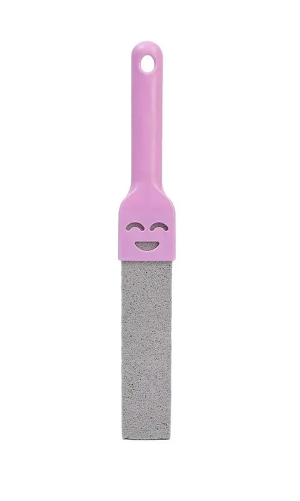 Roze Toiletscrubber Puimsteen met Smiley