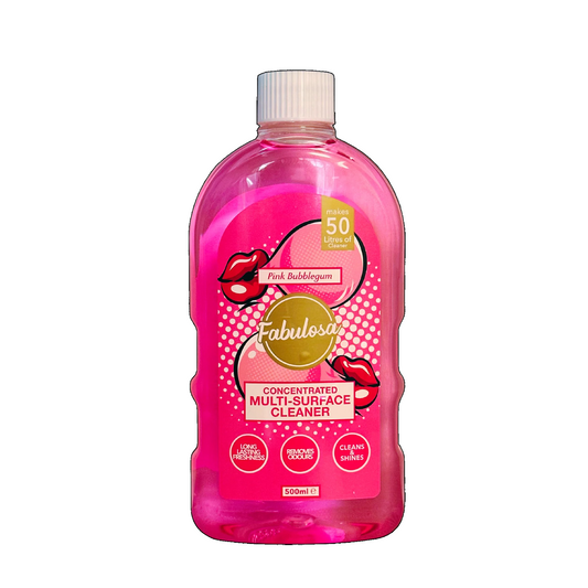 Fabulosa Koncentrerad Multi Yta Rengöringsmedel - Rosa Bubbelgum 500ml