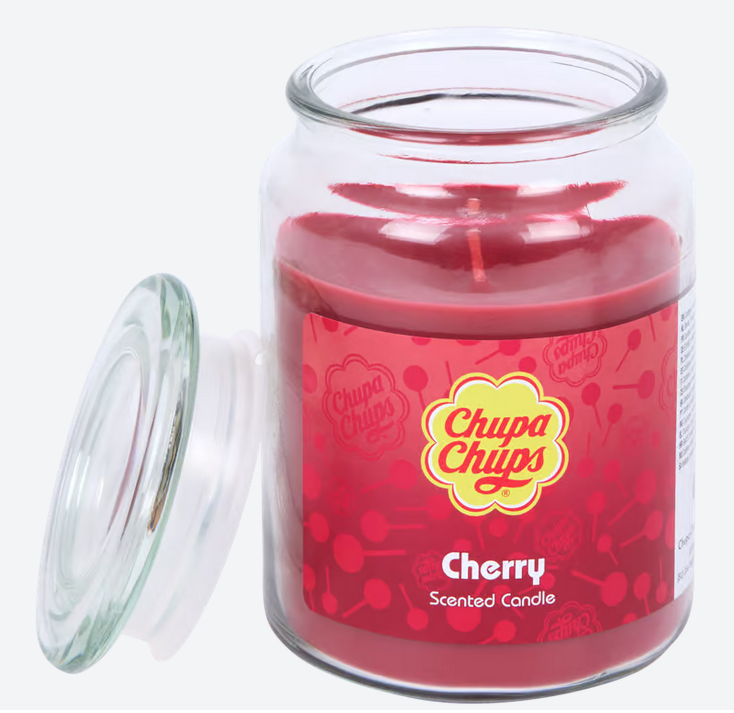 Chupa Chups Scented Candle 510g - Cherry