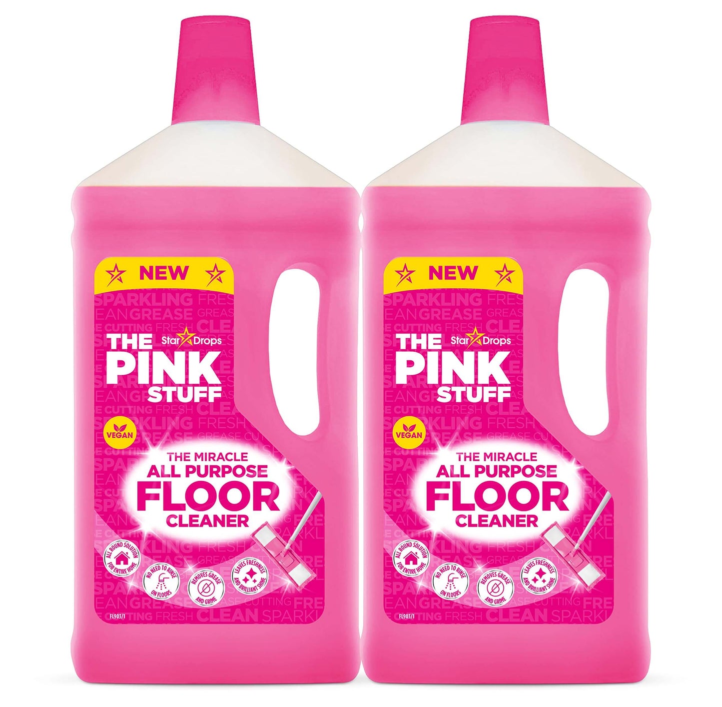 Pink Stuff Detergent de podea 1 litru - 2 pachete