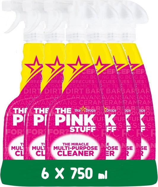 Lo spray Pink Stuff Allesreiniger - confezione vantaggiosa da 6 x 750 ml - Ecologico