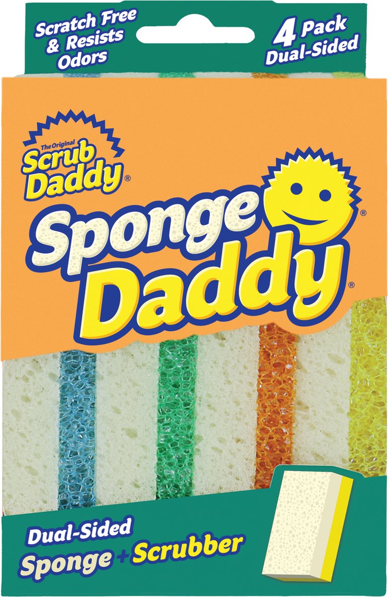 Scrub Daddy Schuurspons - Sponge Daddy - 4 farby