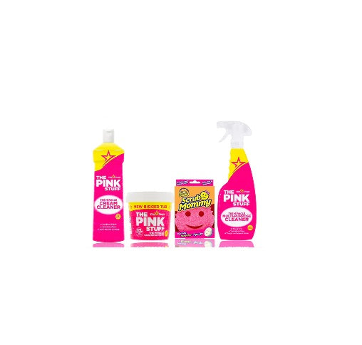 Pink Stuff - Prima Mea Colecție - 1x 850g pastă, detergent de cremă, detergent universal, scrub mommy